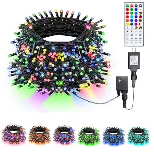 TW SHINE Color Changing Christmas Lights, 66 FT 200 LED RGB Halloween Lights Outdoor with Remote Waterproof for Indoor Xmas Tree Party Wedding Decorations