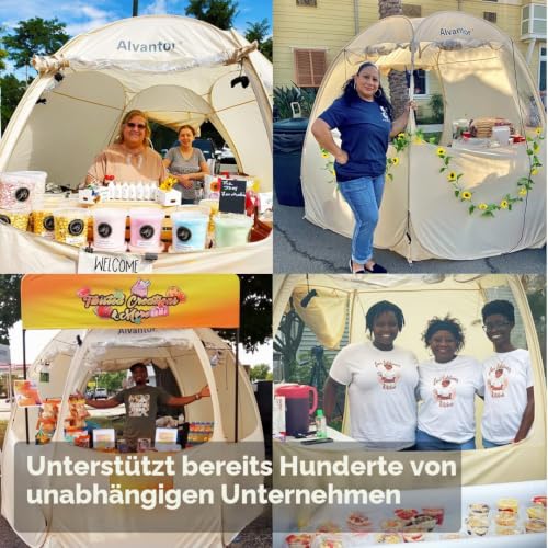Alvantor Pop-Up-Baldachin Zelt – Vendor Booth Event Zelt – 30,5 x 30,5 cm Pop-Up-Baldachin für kommerzielle Aktivitäten… – Ansicht 3
