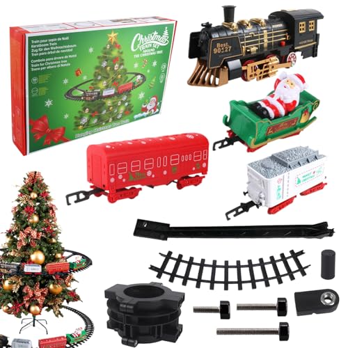 Ylnailky Juguetes De Tren - Tren Eléctrico con Vía | Eléctrico con Luces Y Música | Regalo Infantil para Cumpleaños Día del Niño Año Nuevo