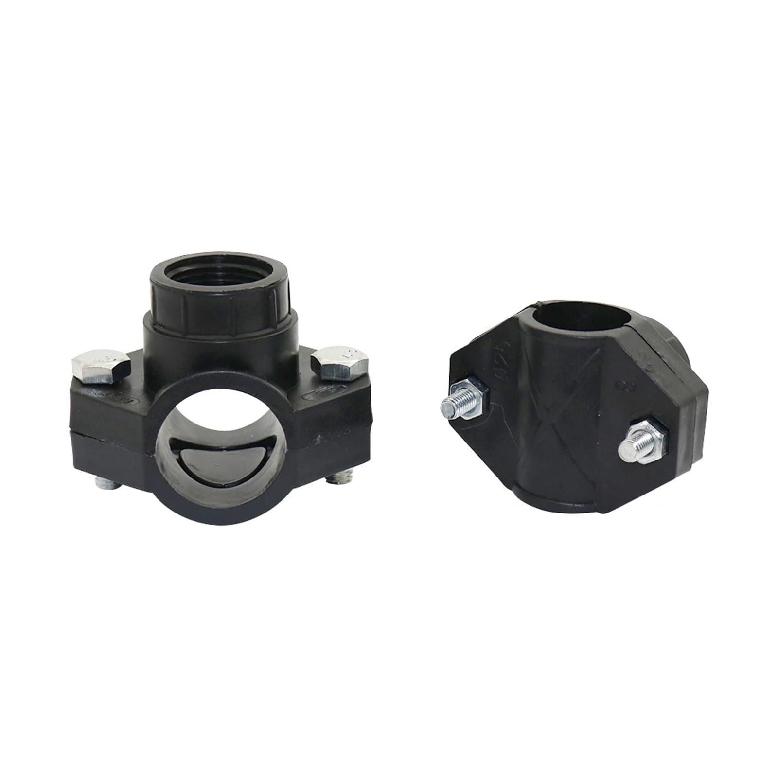 Średnica zewnętrzna 25 mm/32 mm rura 1/5.1 cm 3/10.2 cm złącze z gwintem żeńskim hydraulika do mocowania rur zaciskowych zaciski 10 szt. (32 mm-3I4 cala)