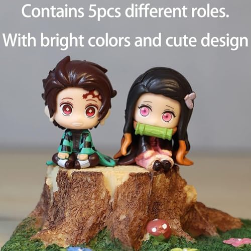 Image of FUNFOB Anime Action Figure Height 4.2cm | Mini Size | Collectible for Anime Fans PVC Multicolour | DM Mini Set