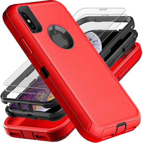 Coque iPhone Xs Max antichoc poussière protection intégrale verre trempé
