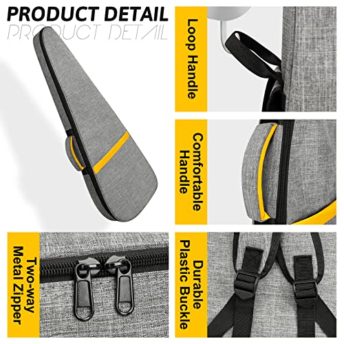 Image of Electric Guitar Bag Gig Bag, LETSROCK 39 Inch Electric Guitar Case with 0.5 Inch Thick Padding with Carry Handle, Pocket & Neck Strap Gray