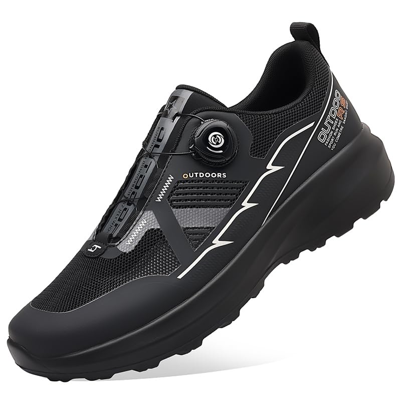 Men's Hollow Breathable Light Outdoor Leisure Rotating Buckle Travel Hiking Shoes City Mo…