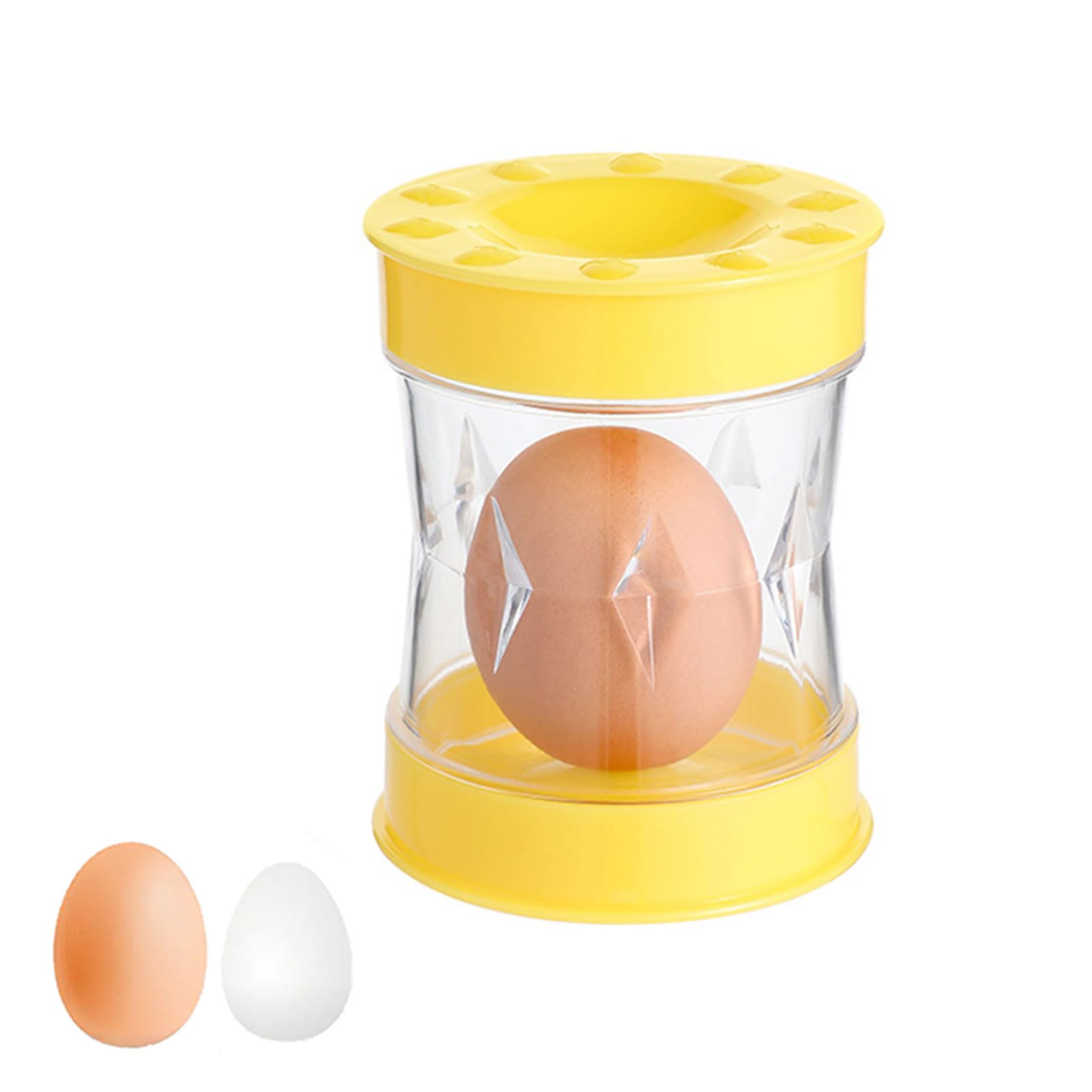 Boiled Egg Peeler, 2025 New Egg Shell Remover, Effortless Egg Shell Opener for Chicken & Quail Eggs, Kitchen Gadget for Cooking, Shake to Instantly Peel (Yellow)