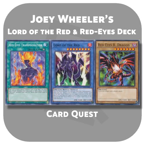 Complete Custom Deck for Yu-Gi-Oh! - Joey Wheeler's Lord of The Red & Red-Eyes...