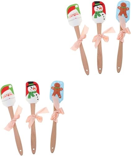 NOLITOY 6 Pcs Cake Spatula for Bakery Pastry Spatulas Butter Scraper for Restaurant Espatulas De Reposteria Kitchen Scraper Bread Tools Silicon