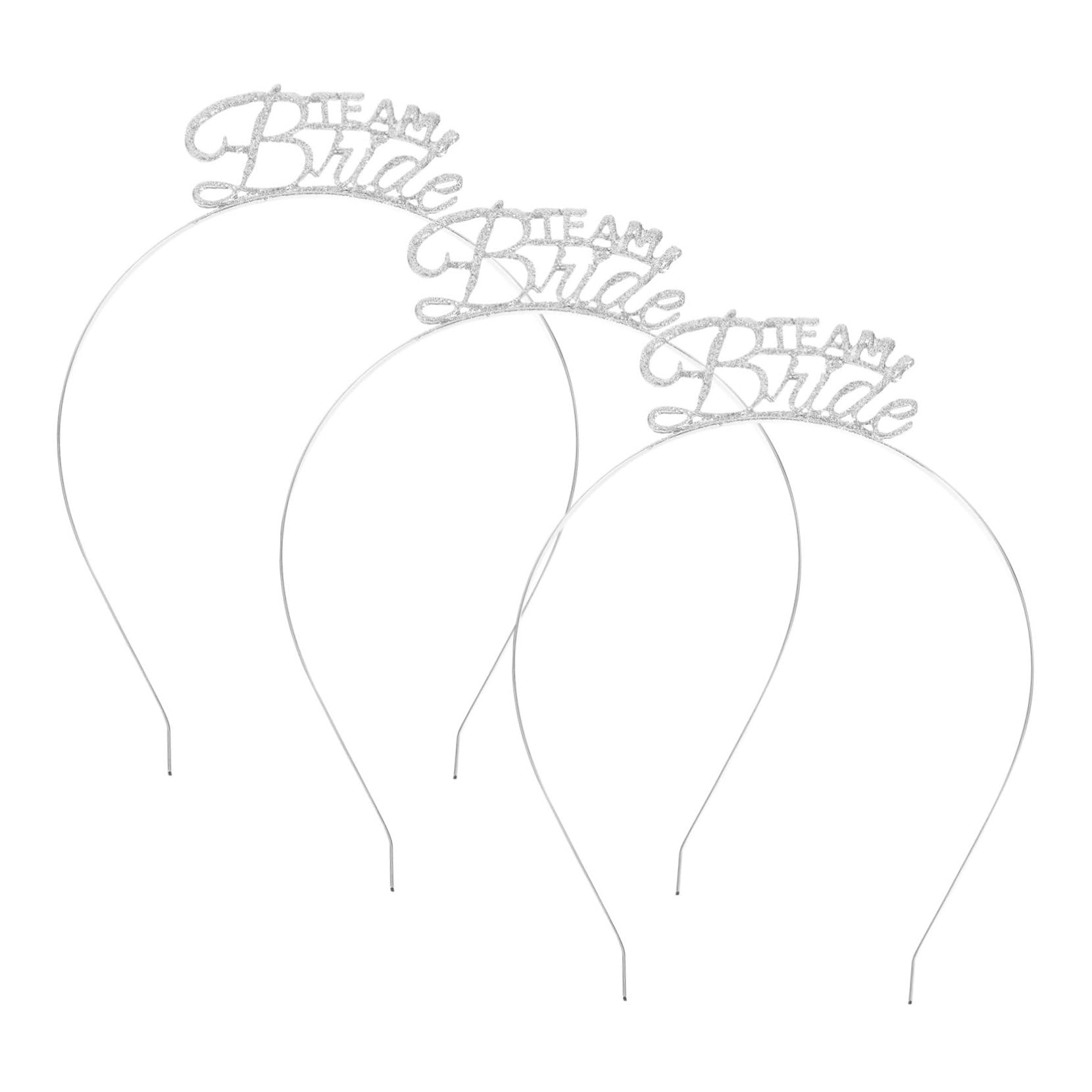 FRCOLOR 9 piezas de diadema para mujer diademas para el pelo de las señoras Bachelorette-diademe niñas cristal accesorios para el cabello para mujeres diadema de metal tiara para niñas novia fiesta