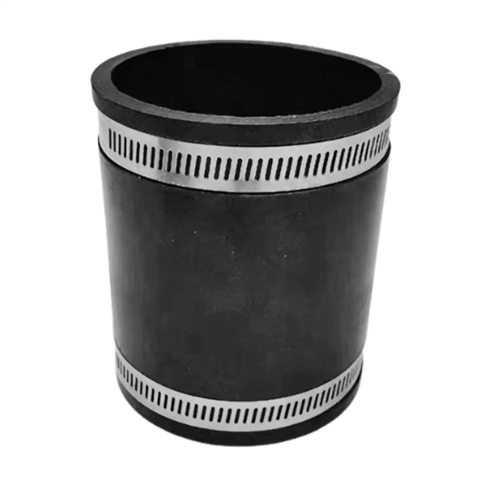 Flexible PVC Pipe Coupling Rubber Hose Connector Leakproof Pipe Coupling Flexible Joint with Clamp Dust Collection Fitting(50mmx60mmx90mm)