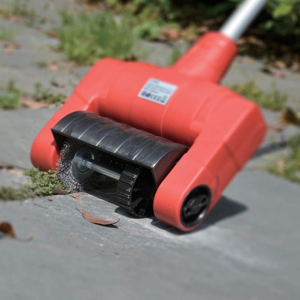 TERRE JARDIN Limpiador Eléctrico 500W - Cepillo Rotativo 3 en 1 para Terraza, Losas y Juntas - Desherbador Eléctrico Polivalente con 3 Cepillos Intercambiables