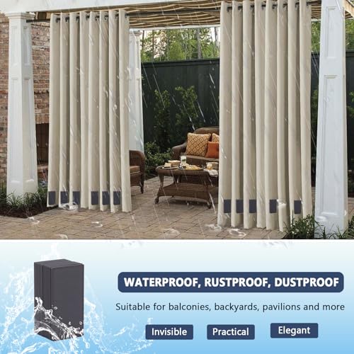 Exsulity 10 Pairs Outdoor Curtain Weight, Upgraded Heavy Duty, Black by exsulity - Used condition - Image 5
