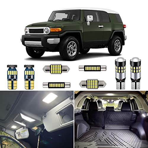 Kit de 8 Lámparas LED Blancas para Interior Toyota FJ Cruiser miniatura 1