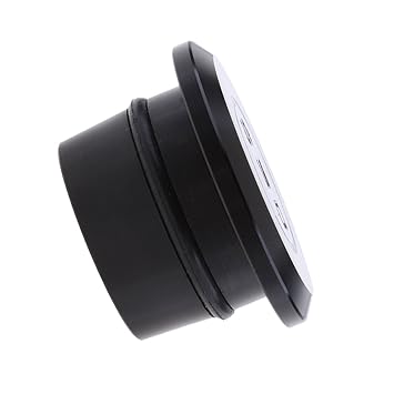 Ecomspace Black Motorcycle CNC Aluminum Alloy Frame Hole Cover for Yamaha Tmax 530