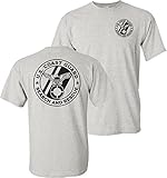 USCG US Coast Guard Search and Rescue Front & Back Ash Grey T-Shirt USA (Ash Grey, Large)