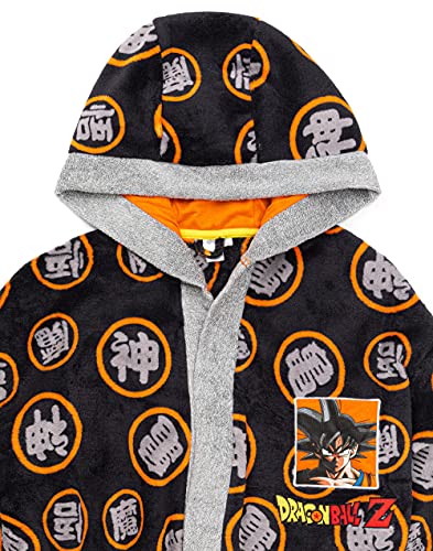 Dragon Ball Z Goku Dressing Gown Mens Black Pajamas Robe Bathrobe4
