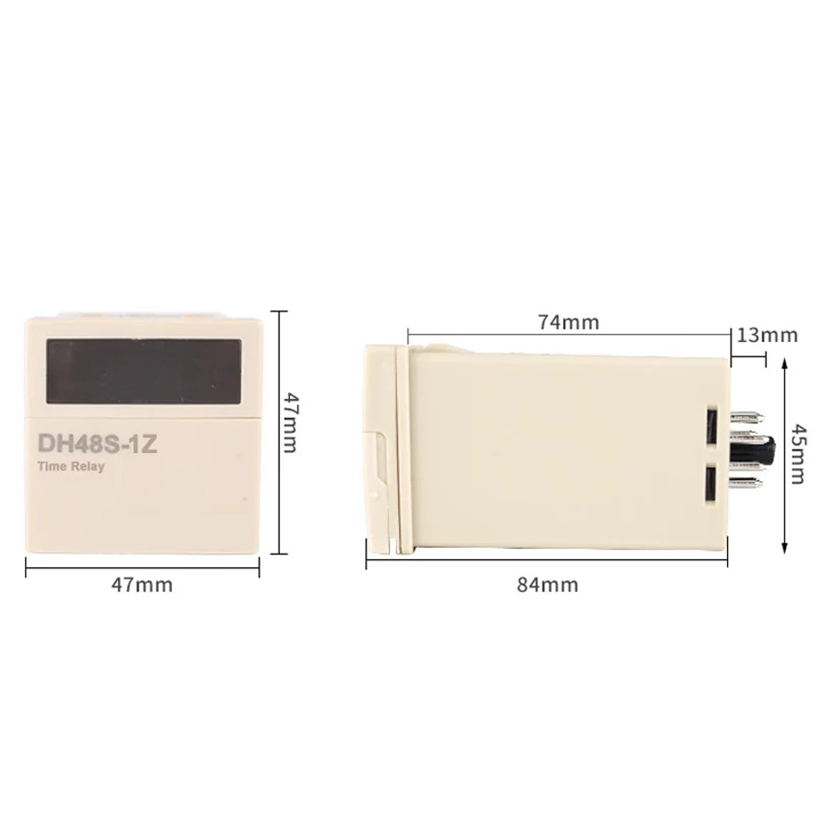 DH48S-1Z Programowalny cyfrowy przełącznik czasowy LED z gniazdem podstawowym 12 V 24 V 220 V 380 V Delay Timer 0,01S-99H99M (DCAC12V)