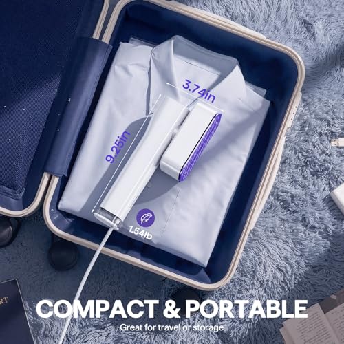 Steamer for Clothes, Handheld and Portable with 15-Second Heat-Up, 2-in-1 Steamer and Iron - image 7