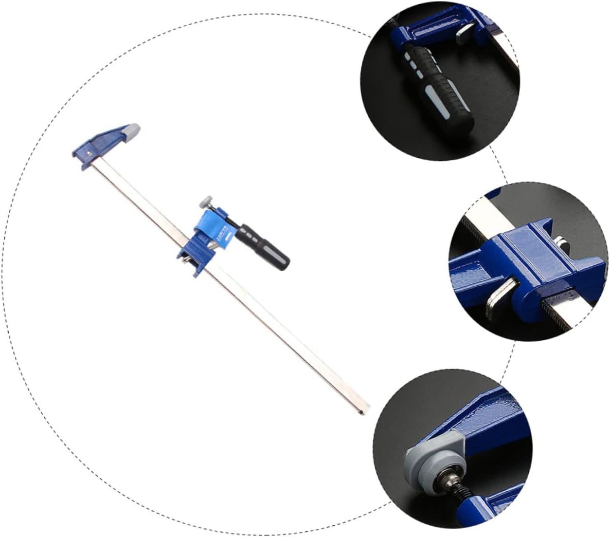 Mikikit Clamp Woodworking Clamp Heavy-duty Type Clip Ergonomic Design for Easy Use Carpentry and Projects