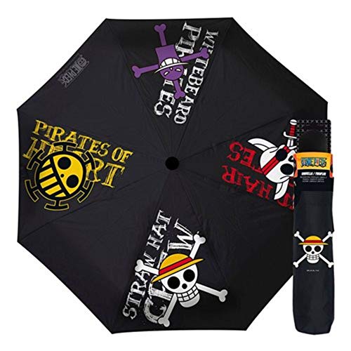 Parapluie One Piece Emblèmes Pirates, cadeau idéal pour fan