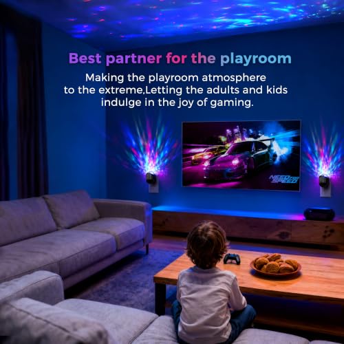Image of L LOHAS LED Night Lights Plug into Wall, 2 Pack Projector Night Light