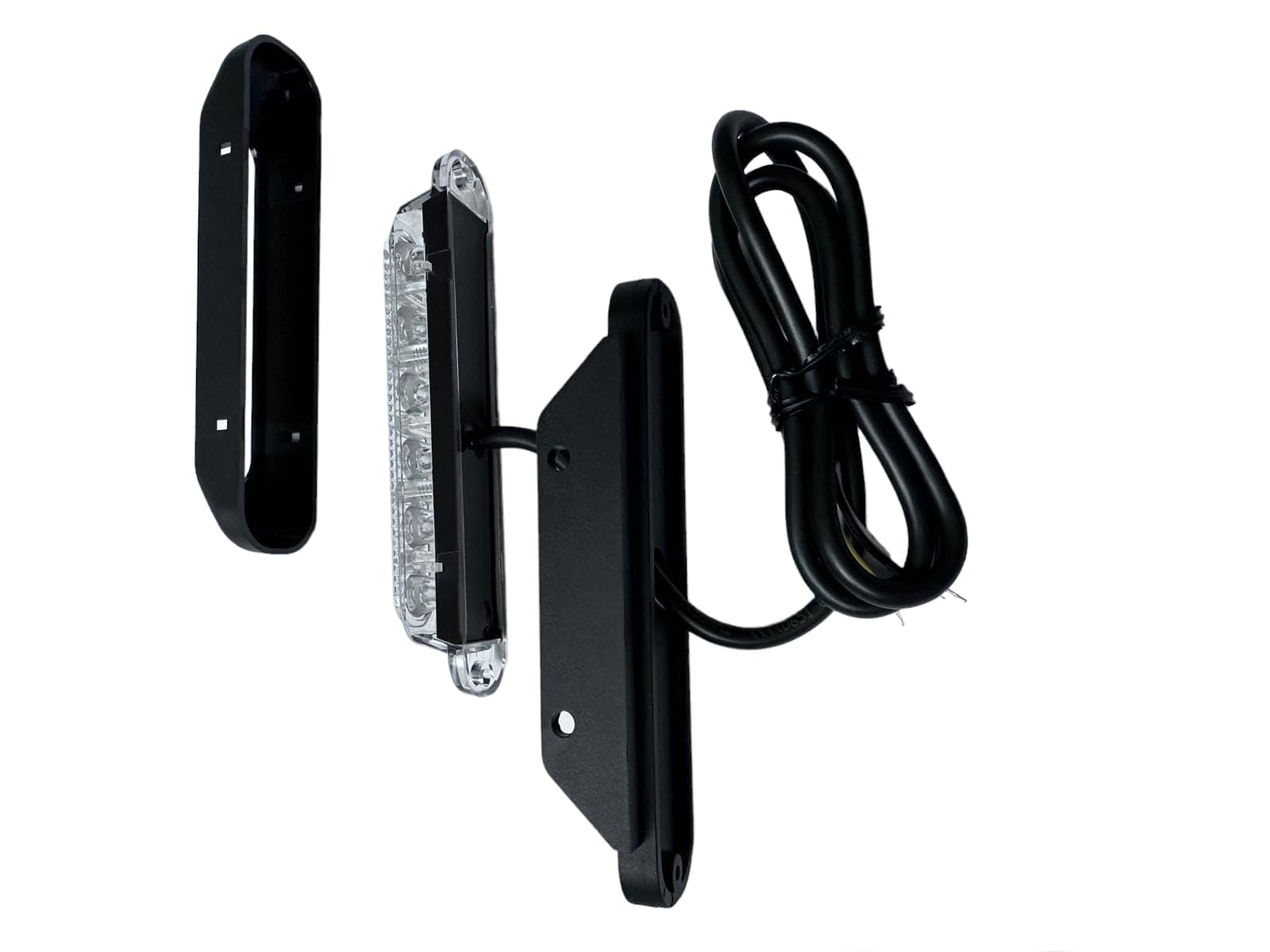 2x Luz Estroboscópica LED Azul Vehículos de Emergencia – Ambulancia, Servicios Sanitarios – 6 Patrones de Destello + Reflector Triangular – IP68 – Homologado ECE R65/E9/E20