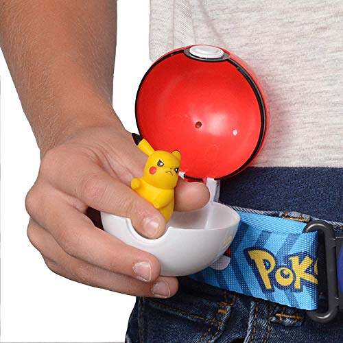 Pokémon Conjunto de Ação Cinto Porta Pokebola Pikachu DTC