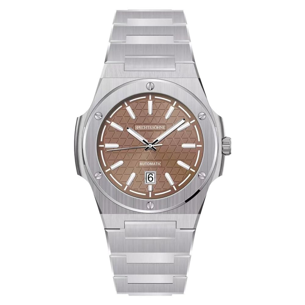 TACTO Specht & Söhne - Reloj deportivo de diseño único para hombre, Japón NH35 Movt, reloj de pulsera mecánico automático, color azul, cristal de zafiro resistente al agua hasta 50 m