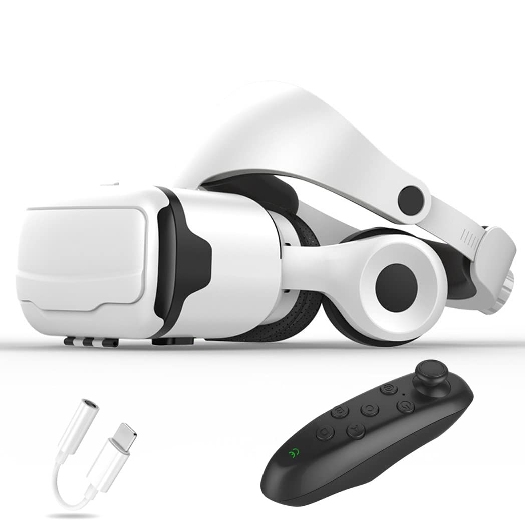 Okulary VR, zestaw słuchawkowy z wirtualnej rzeczywistości, zestawy słuchawkowe VR obsługują Android i IOS, połączenie Bluetooth dla iPhone 13 Pro Max/13 Pro 13/12/11, do Samsung Galaxy S21, Huawei, Xiaomi (Kolor: A, rozmiar: Ios )