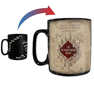 Harry Potter – Marauders Map – I Solemnly Swear – 16 oz Large Ceramic Morphing Mugs Heat Sensitive Clue Mug – Full image…