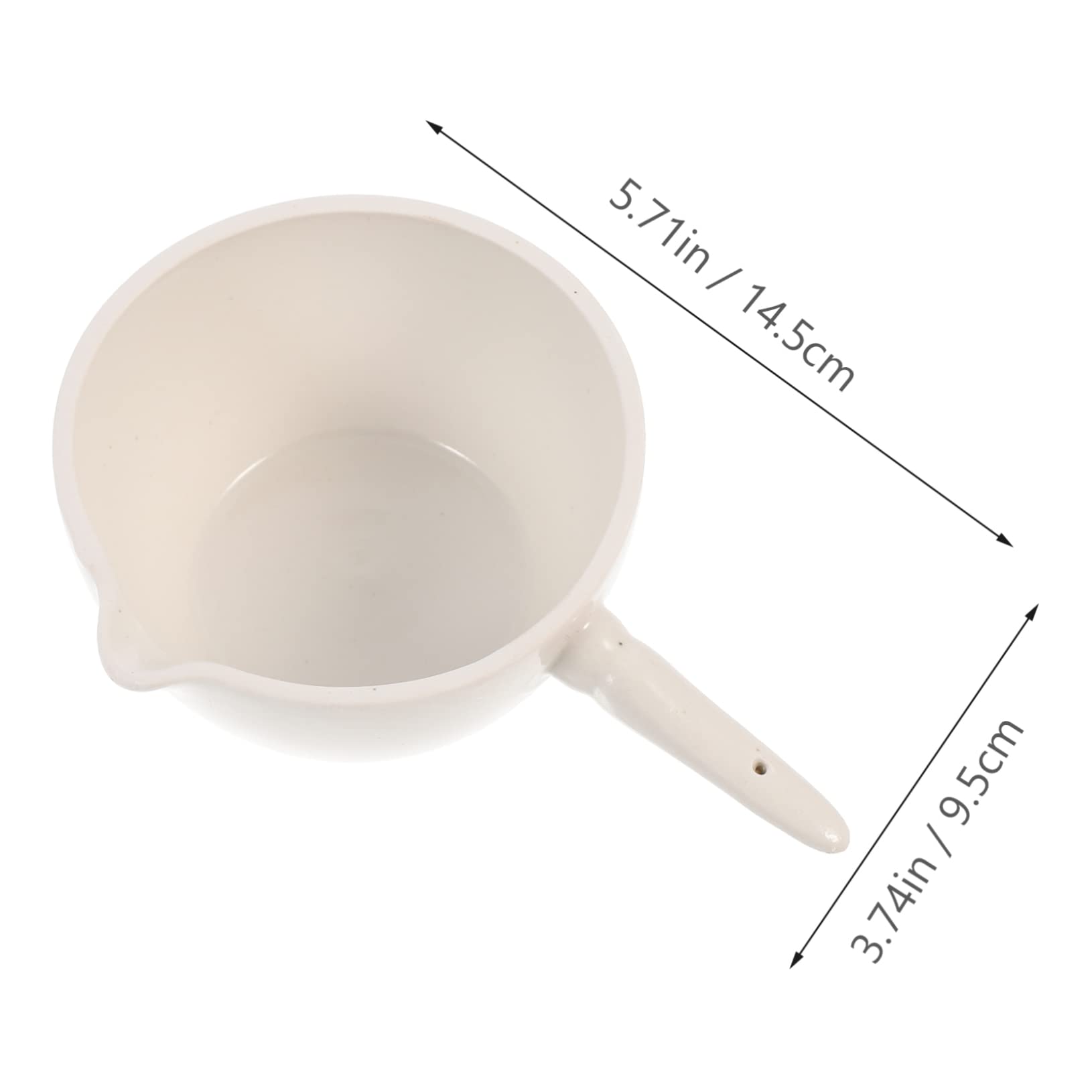 Garneck Laboratory Evaporating Dish Round Evaporating Bowl with Spout Heat Resistant Acid Alkali Proof