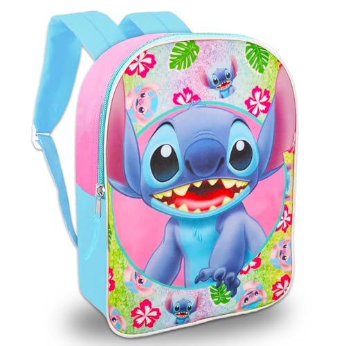 Stitch Backpack Set - Bundle of 15" Disney School Bag, Water Bottle, Stickers, More | Lilo and Stitch School Supplies for Kids, Boys and Girls2