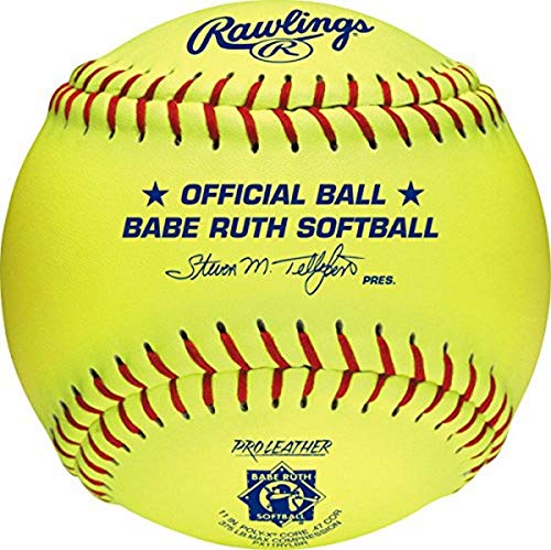 Balle de softball Rawlings Babe Ruth Px11rylbr de 27.9 cm pour entraînement