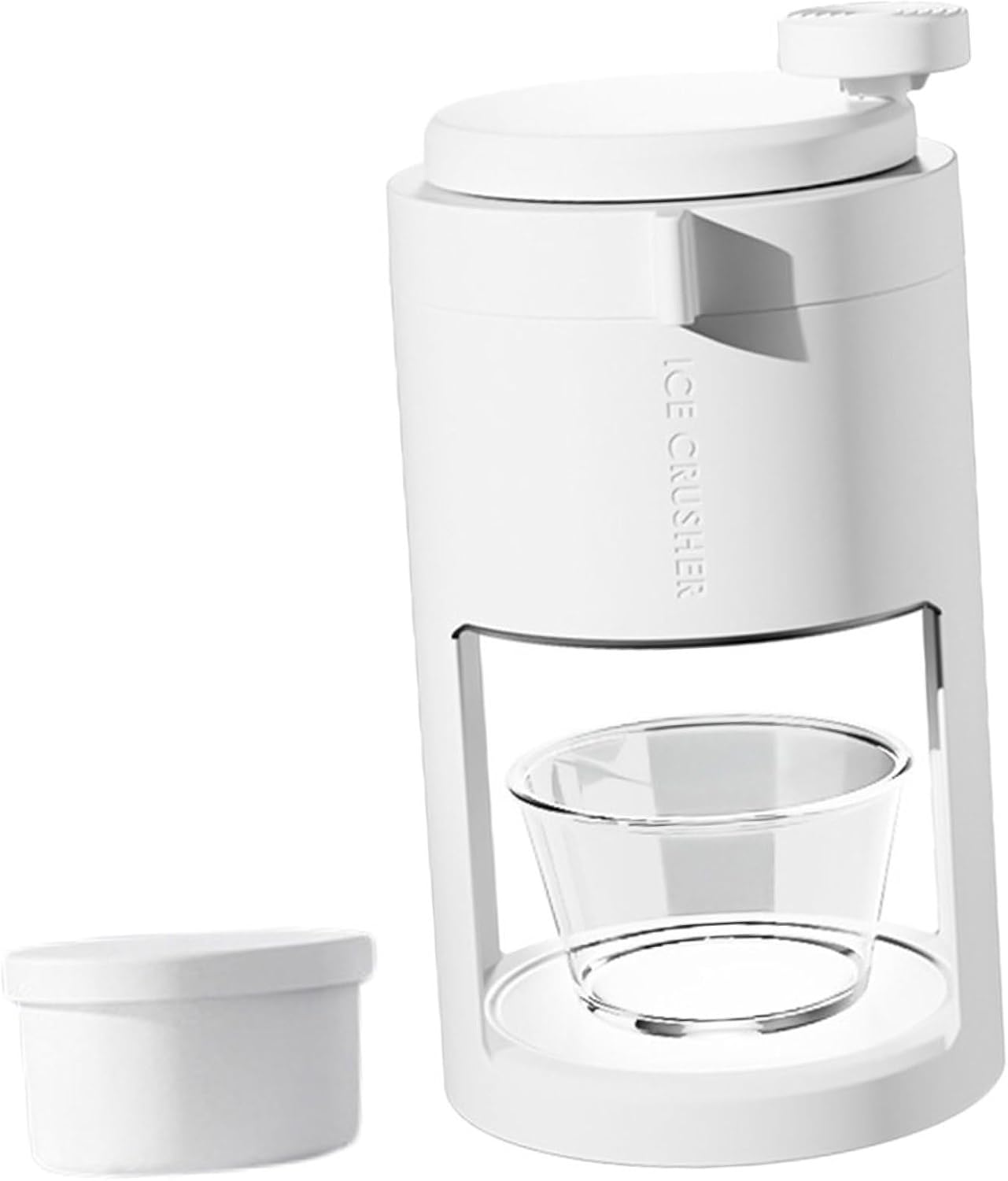 Fluffy Shaved Ice Machine Manual Ice Crusher Non-slip Base Crush Ice for Snow Cones Slushies Smoothies for Home Use Easy to