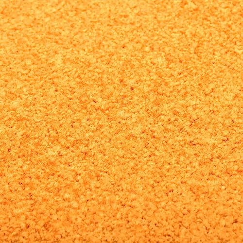 Paillasson orange grand format lavable 60x90 cm robuste - 5