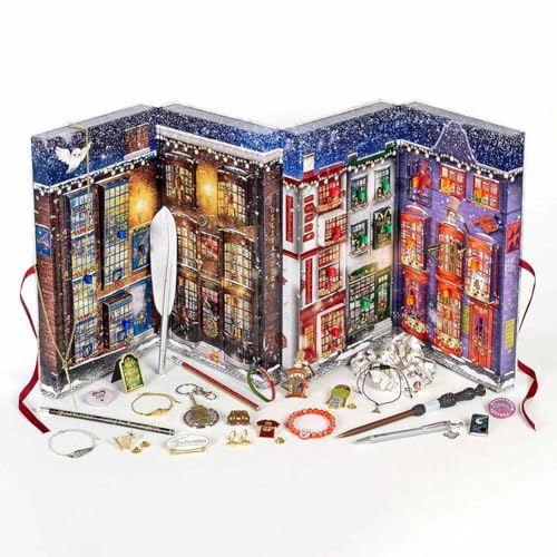 Harry Potter Calendario de Adviento Diagon Alley con 24 sorpresas coleccionables mágicas para fans