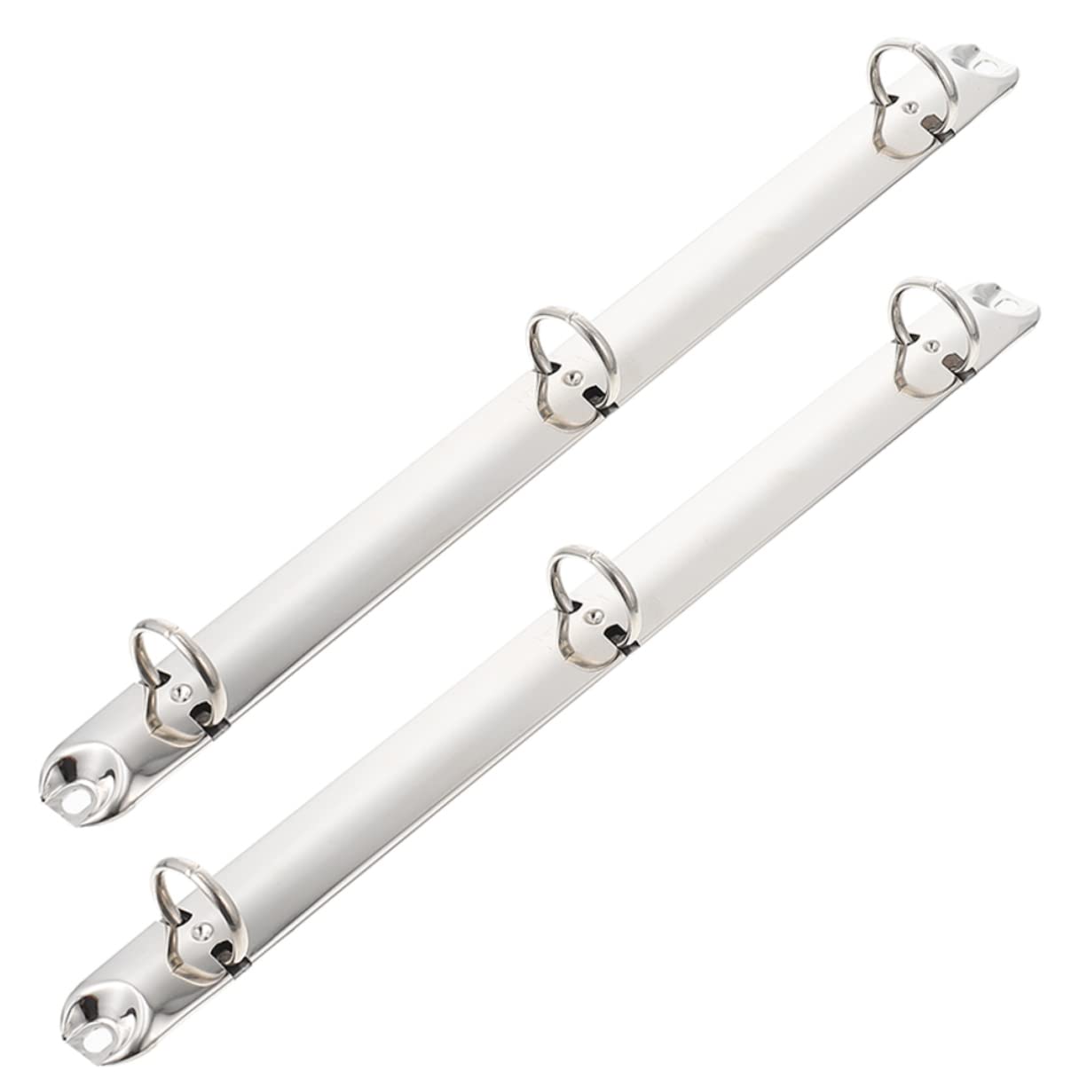 ARTIBETTER 12 Set Legante Metallico D Anello A Clip Sciolto Raccoglitori Per La Scuola Legante Sottile Esposizione Raccoglitori Metallici A Fogli Mobili Clip Raccoglitore Argento 2 Pezzi * 12