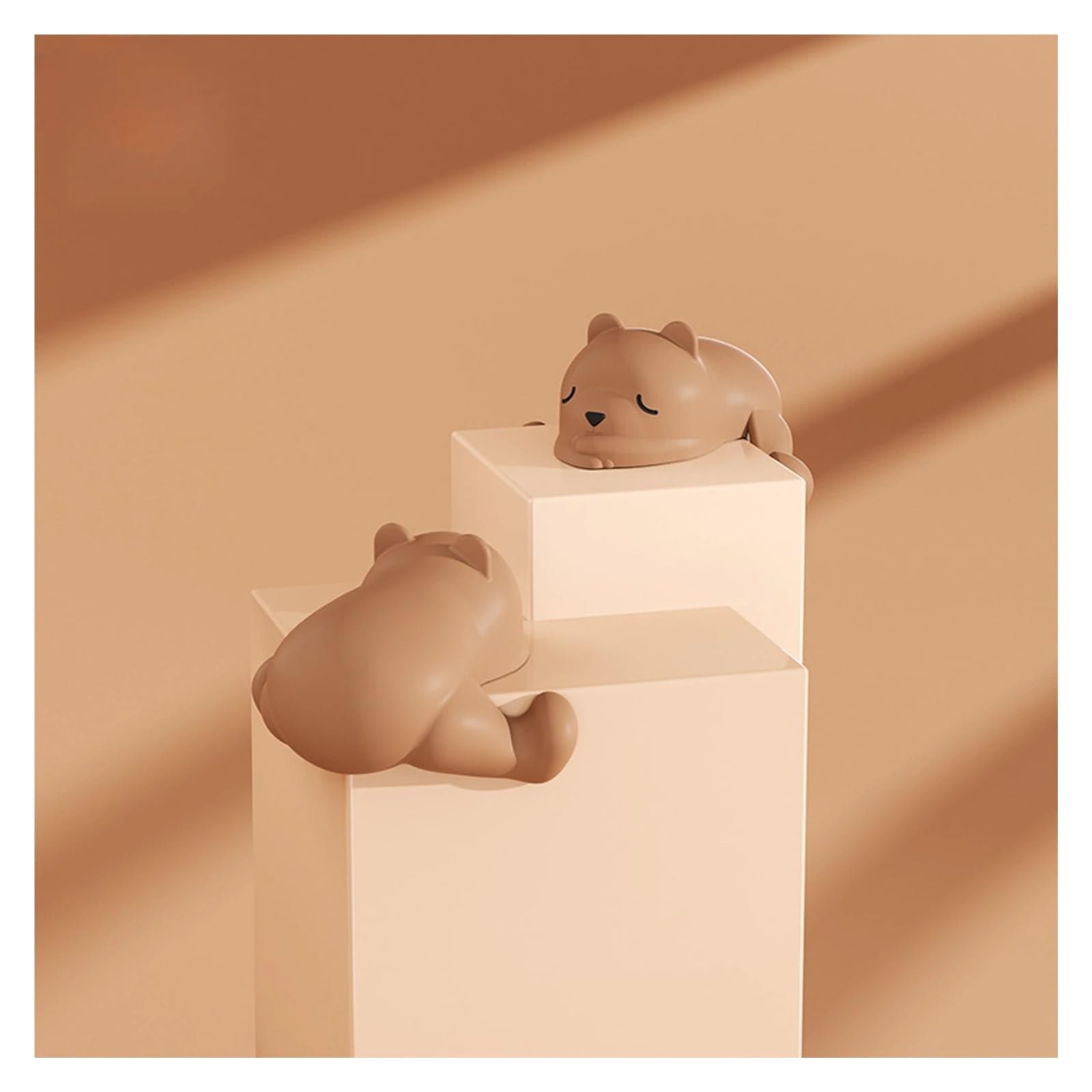 Protectores de Esquinas para mesas, Seguridad Infantil, 4 Piezas, Silicona, protección contra Golpes con Forma de Oso.