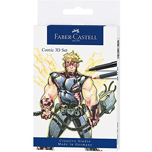 Coffret cadeau d'illustration Pitt Artist Pen Faber-Castell 267191 pour passionnés de dessin