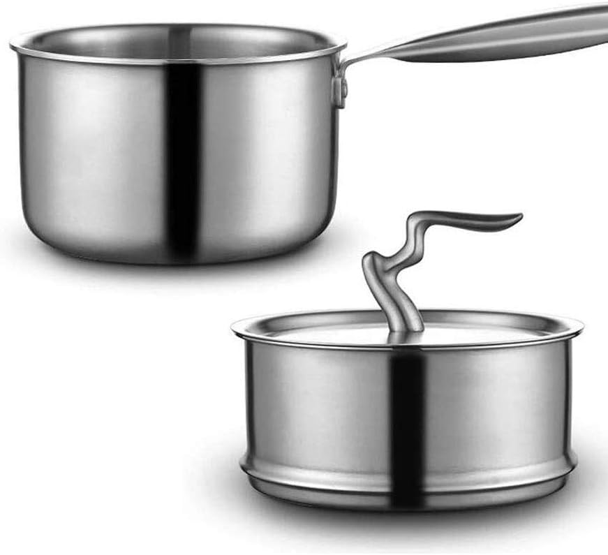 定価の ｏｆｆ Sbwfh シルバーミルクパン ステンレススチールベビーフードサプリメント多機能ノンスティックパンふたメタルパンフライパンで Therapeuticapillows Ca