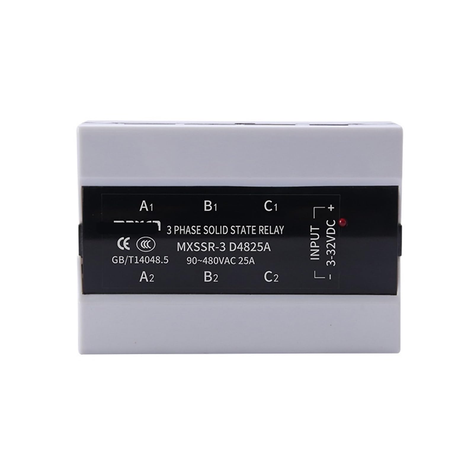 Relais triphasé MXSSR-3 A4825A AA/25A statique pour commande moteur AC-AC