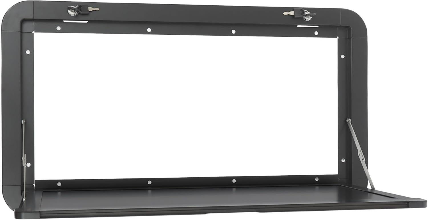 RV Foldable Table,800x450mm Folding Table, Lockable Wall Table Kit Outdoor Picnic Wall Mounted Table Rv，for Vans, Trucks, Campervans, Trailers