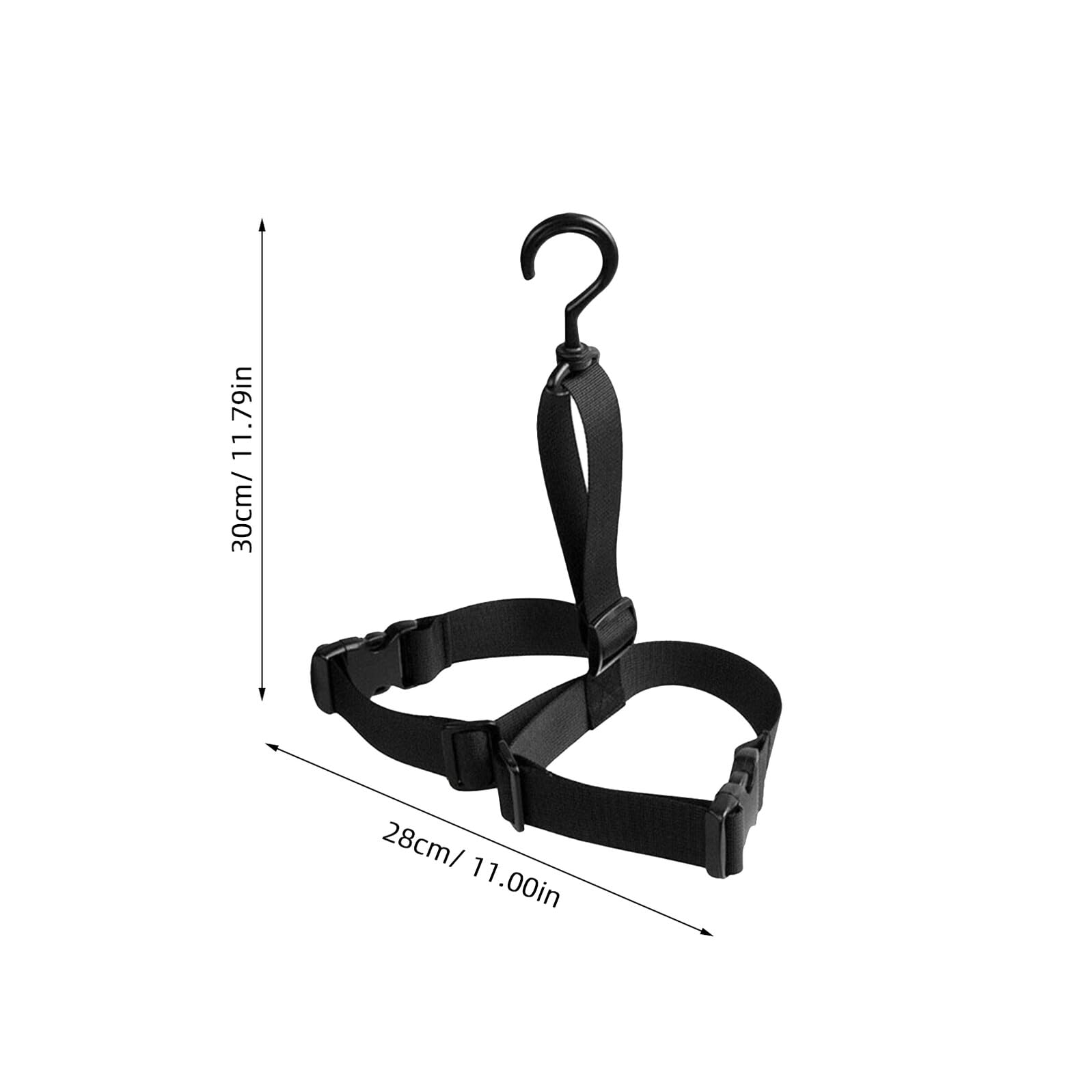 Sangles Réglables Lot de 3 Pièces en Nylon Noir et Organisation des Chaussures Légères et Résistantes pour Porte-Bottes de Pêche pour Randonnée