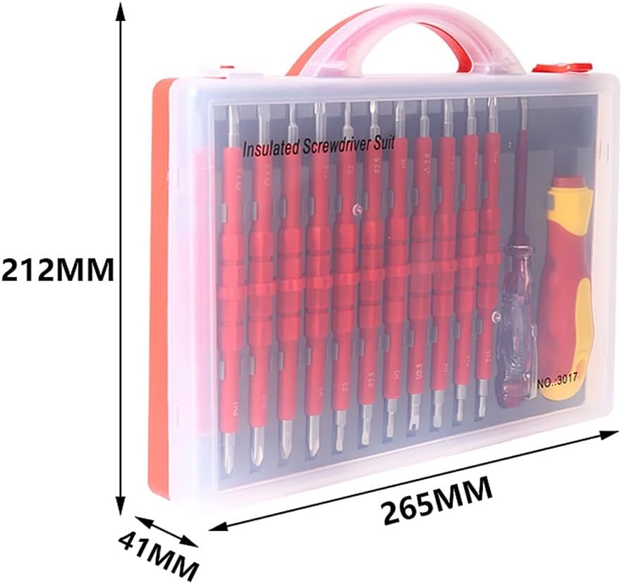 Screwdriver Hand Tools Set Of Insulated HouseholdScrewdriver Magnetic Tip Electrician Repair(D)