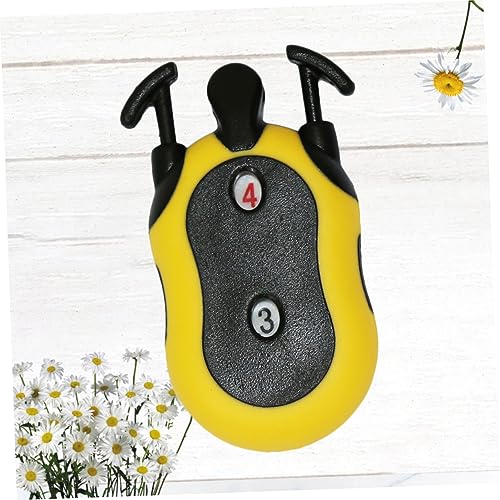 Contador de puntuación mini compacto para golf, sin baterías, para dos jugadores, color surtido, práctico para bolsillo miniatura 4