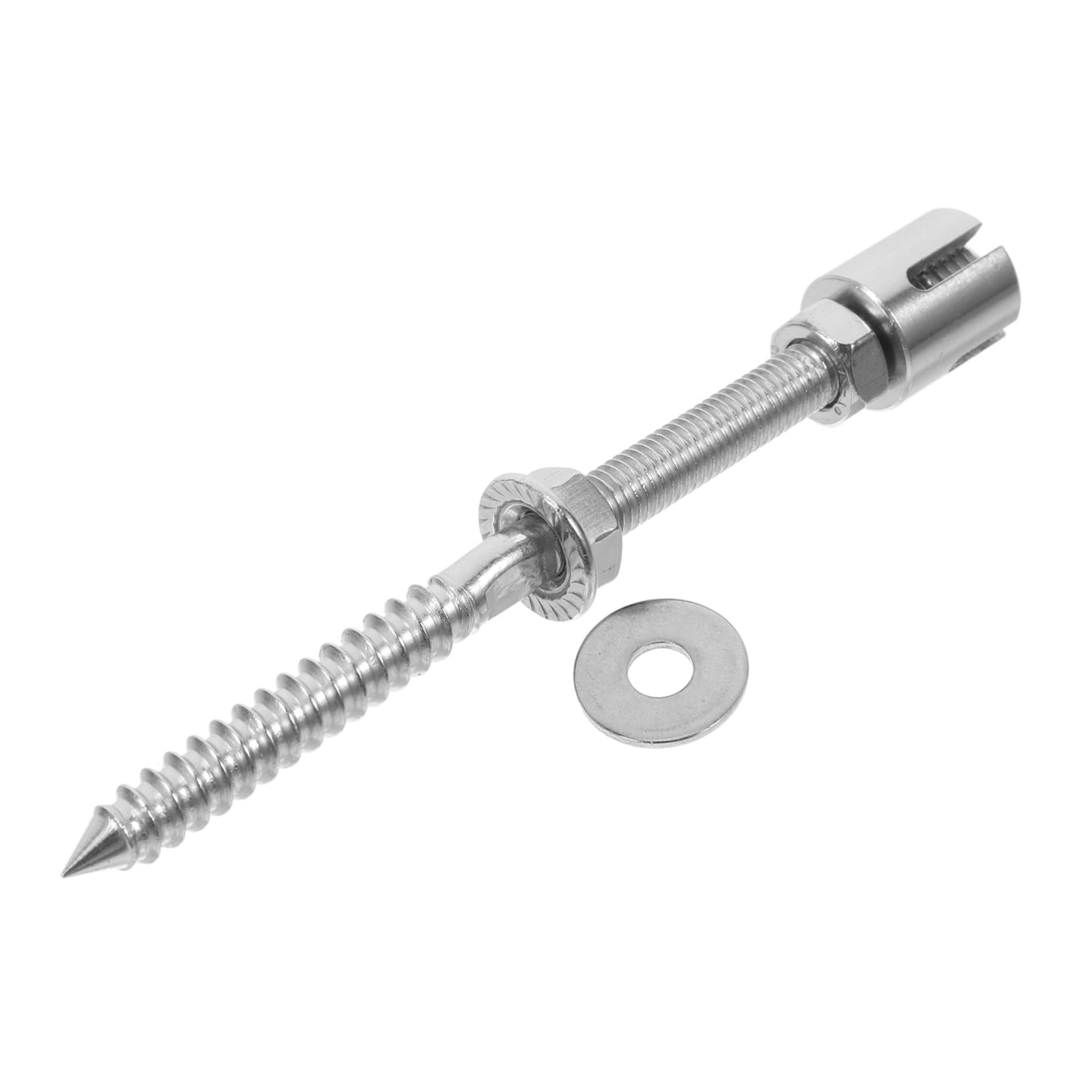 SUPVOX Wire Rope Clamp Chain Trellis Screw Metal Trellis Screw Wire Wall For Climbing Plants Indoor For Vine Silver Stainless Steel - View #7