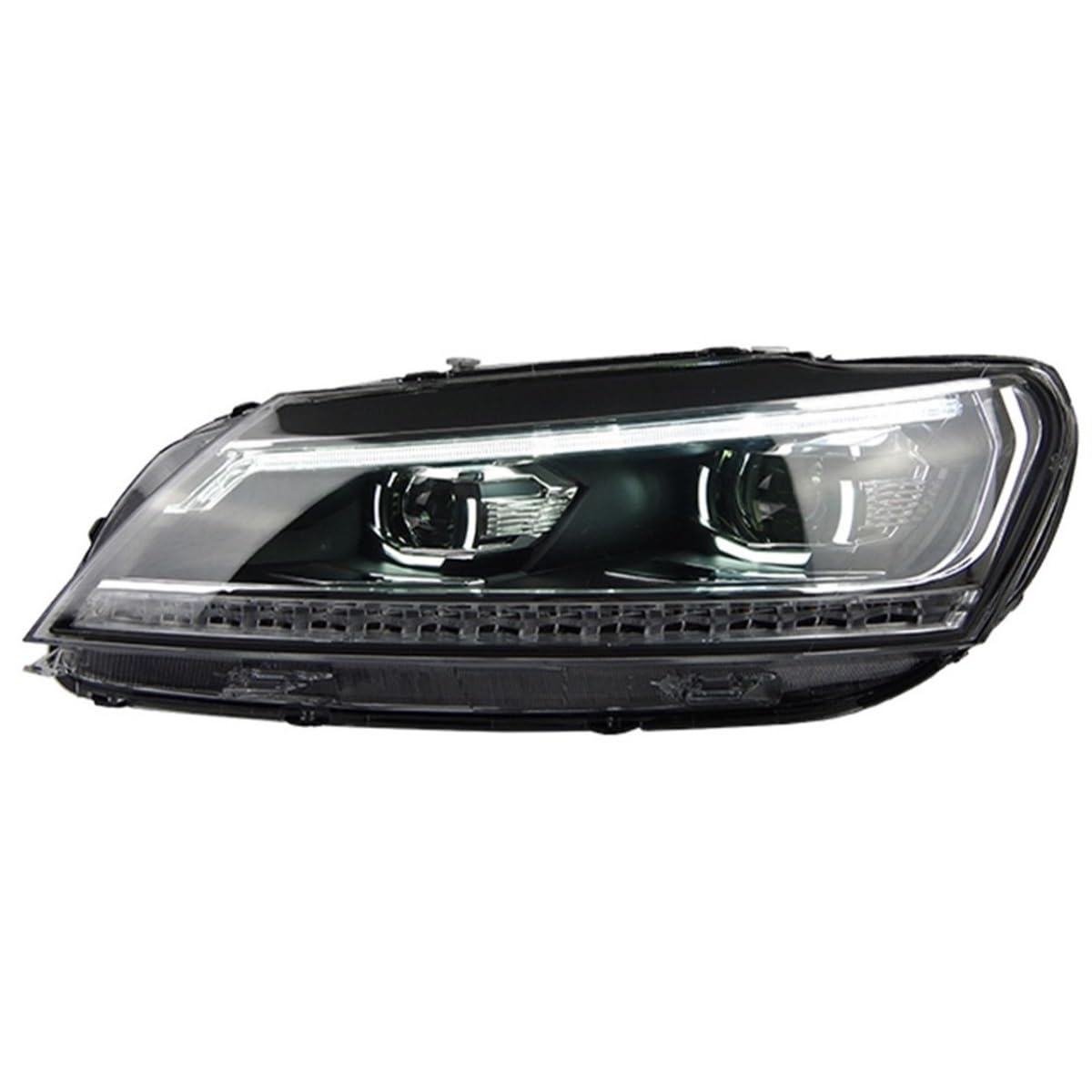 Reflektor przedni kompatybilny z Passatem B7 2012-2015 Stylizacja reflektorów Dynamiczne soczewki kierunkowskazów Motoryzacja 2 szt.(Led)