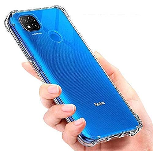 Image of Back Cover Bumper Exclusive Silicon Transparent Case Anti Dust Shockproof Slim Back Cover for Redmi 9 / Redmi 9 Activ (Transaprent)