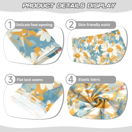 Daisy Toddler Girls' Leggings Fashion High Waisted Workout Pants Running3