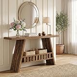 Lailang 160cm Mesa de Entrada, Marrón Rustico