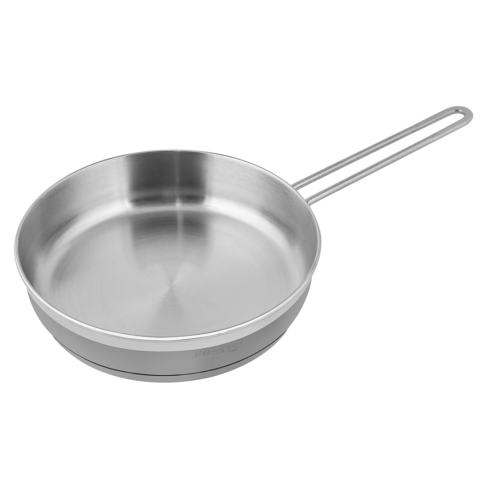 Prestige Infinity Stainless Steel Open Fry Pan 24cm | Induction Compatible Frying Pan | Silver - PR77367